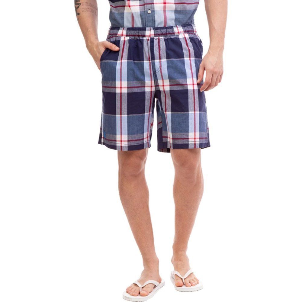 U.S. Polo Assn. Men's Plaid Drawstring Waist Jogger Shorts Size Small